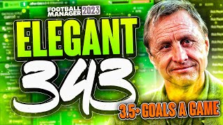 Johan Cruyffs ELEGANT FM23 Tactics 35 Goals  Best Football Manager 2023 Tactics [upl. by Regen727]