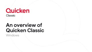 An overview of Quicken Classic for Windows [upl. by Ahseekan]