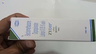 Zydip Lotion  Beclomethasone Dipropionate Lotion 005 Uses  Zydip lotion uses Benefit  Zydip klm [upl. by Nahtam366]