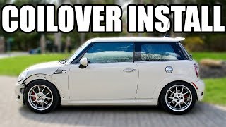 How to Install Coilovers on a Mini Cooper [upl. by Lindholm]