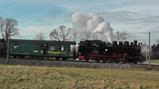 Die Lößnitzgrundbahn  Schmalspurdampf vor den Toren Dresdens [upl. by Sivar232]