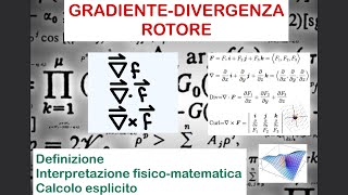 Gradiente divergenza e rotore spiegati in modo semplice e completo [upl. by Namreh]