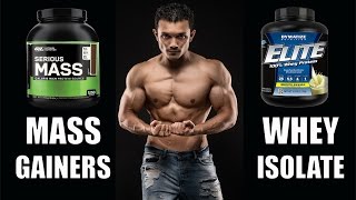 PROTEIN SUPPLEMENT MASS GAINER OR WHEY ISOLATEमास गेनर्स का पूरा सच [upl. by Tecla835]