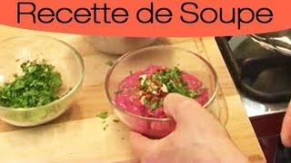 Recette  Soupe de betterave [upl. by Nwahsan456]