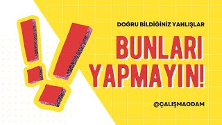 Ders Çalışırken Bu 3 Büyük Hatayı Yapmayın ‼️ Ders Nasıl Çalışılır  YKS TYT  AYT KPSS  LGS [upl. by Florina54]