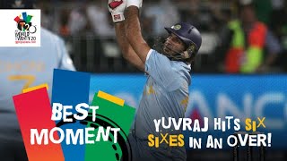 Yuvraj Singh slams six sixes off Stuart Broad  ENG v IND  T20 World Cup 2007 [upl. by Savil]