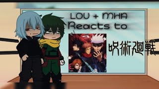 mha lov react to jujutsu kaisen manga spoilers [upl. by Emilie249]