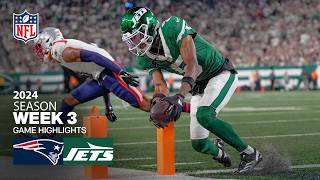 New England Patriots vs New York Jets Game Highlights  NFL 2024 Season Week 3 [upl. by Jeannie]