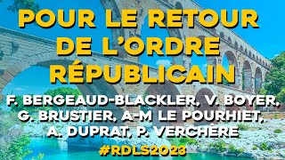 POUR le RETOUR de LORDRE RÉPUBLICAIN RDLS2023 [upl. by Ecirbaf]