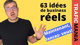 63 idées de business réels [upl. by Nnaid961]