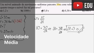 Velocidade Média [upl. by Phillipe]