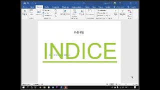 COMO HACER UN INDICE EN WORD 2021 [upl. by Aihsenet]