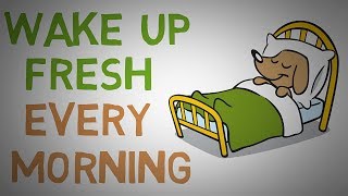 How to STOP Waking Up Feeling TIRED Every Morning  4 Tips animated [upl. by Jason]