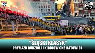 Przyjazd Rudzioli ŚLĄSKI KLASYK Górnik ZabrzeGKS Katowice 30 [upl. by Averat717]