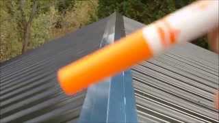 DIY Metal Roofing Installation Basic HowTo Video [upl. by Ahtivak]