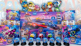 Paw Patrol Toy Collection and Aircraft Carrier HQ Headquarter Unboxing and Review no talking ASMR [upl. by Huston]