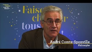 André ComteSponville philosophe  Web TV de ChangerClimats [upl. by Arlina]