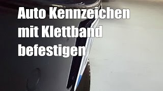 Wunschkennzeichen  Auto Kennzeichen mit Klettband befestigt  Feedback nach 6 Monaten [upl. by Airetak]