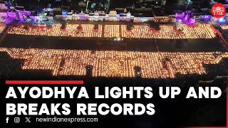 Ayodhyas Deepotsav breaks Guinness records by lighting 25 lakh diyas [upl. by Adnovay]