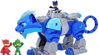 PJ Masks Animal Power Charge and Roar giant Power Cat appeared  DuDuPopTOY [upl. by Kerek]