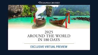 Oceania Cruises Around the World in 180 Days CruiseWebinar [upl. by Jocelin]