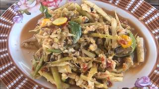 How to make banana salad  thai food [upl. by Learsi]