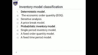 Inventory control Part1  ProfPawan Kumar Yadav  SISTecGN [upl. by Sall]