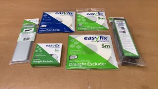 Choosing Draught Excluders for windows and doors  Easyfix DIY full range explained [upl. by Otsuaf]