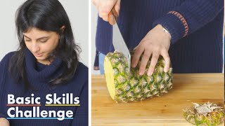 50 People Try to Cut Pineapple Rings  Epicurious [upl. by Geneva950]