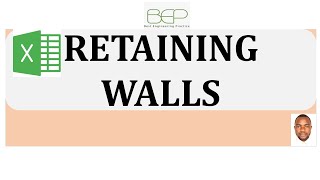 Geotechnics  How to design retaining walls with Microsoft Excel sheet  Verify Retaining structures [upl. by Fellner94]