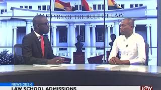 Law School Admissions  News Desk on JoyNews 141217 [upl. by Anselmo837]