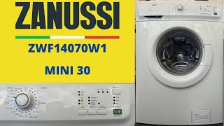 Zanussi Essential ZWF14070W1 Washing Machine  Mini 30’ [upl. by Tlevesor919]