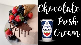 Elmlea Double Cream  Chocolate Fresh Cream  How to whip chocolate fresh cream [upl. by Ahsaei]