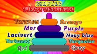 RENKLER TÜRKÇE VE İNGİLİZCE [upl. by Atiuqa]