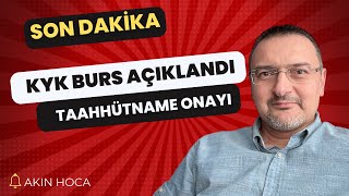 SON DAKİKA BURSLAR AÇIKLANDI KYK BURS KREDİ SONUÇLARI VE TAAHHÜTNAME ONAYLAMA 8 kasım son [upl. by Aettam]