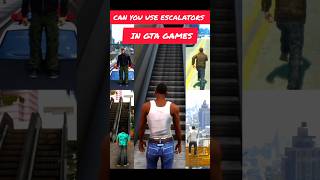 CAN YOU USE ESCALATORS IN GTA GAMES gta shorts gaming [upl. by Sweet]