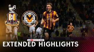 EXTENDED HIGHLIGHTS Bradford City v Newport County [upl. by Halihs]