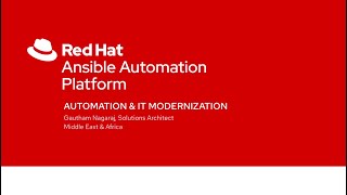 Introduction to Red Hat Ansible Automation Platform [upl. by Alexis]