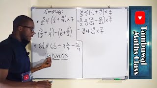 How To Simplify Fractions Using BODMAS [upl. by Acinoreb]