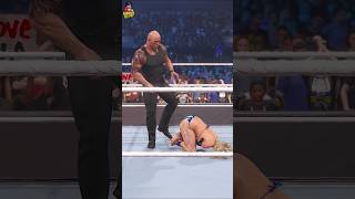 The Rock vs Nikki Shahaji Part 2 wwe wwe2k24 wweraw wwesmackdown brocklesnar romanreigns [upl. by Neibart]