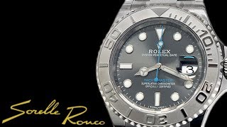 ROLEX Yacht Master 40 mm Steel Platinum Rhodium [upl. by Itsur251]