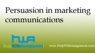 Persuasion in marketing communications [upl. by Alvar]