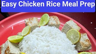 Easy Chicken Rice Meal Prep without oilfood healthy fooddiet non veg item [upl. by Aryas355]