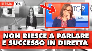 DRAMMA IN RAI É SUCCESSO IN DIRETTA TV la famosa conduttrice del TG non riesce a parlare e [upl. by Euqinobe761]