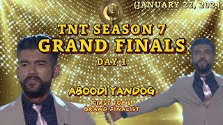 GRAND FINALS Day 1  ABOODI YANDOG Performances HULING TAPATAN SA TNT SEASON 7 January 22 2024 [upl. by Faxon]