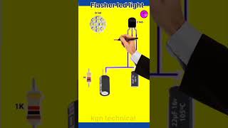 Flasher led light circuit diagram  shorts [upl. by Fredie]