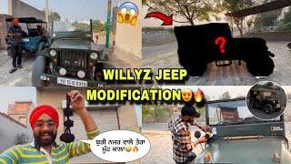 FINALLY JEEP MODIFIED KRWATI😱  Original Look Willyz Jeep😍  Prabh buttar🔥 [upl. by Ahsuat415]