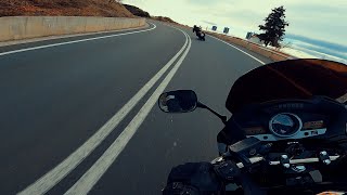 SUZUKI VSTROM 1000 vs HONDA CBF 1000  Canyon Twisties  REMUS TITANIUM RAW SOUND [upl. by Eirrahs996]