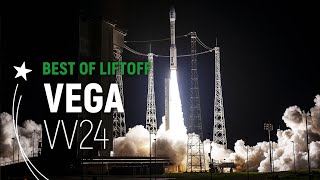 Flight VV24  Vega Best of Liftoff  Arianespace [upl. by Akin683]