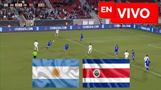 🔴 ARGENTINA 3  1 COSTA RICA EN VIVO 🏆 AMISTOSO INTERNACIONAL 🔴 [upl. by Eisseb30]